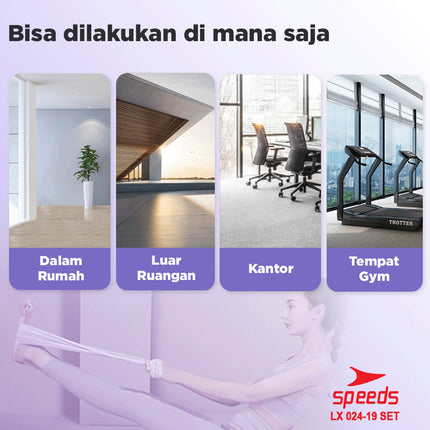 SPEEDS Resistance Band Sheet Premium Power Band Karet Fitness Gym Karet Yoga 024-19