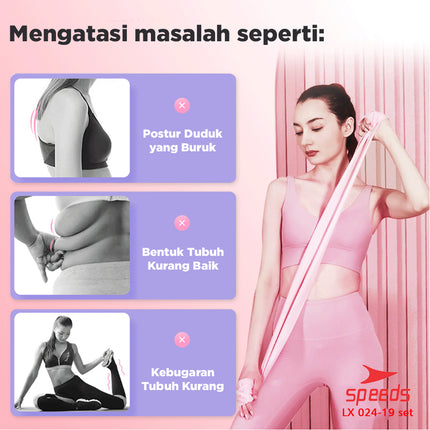 SPEEDS Resistance Band Sheet Premium Power Band Karet Fitness Gym Karet Yoga 024-19