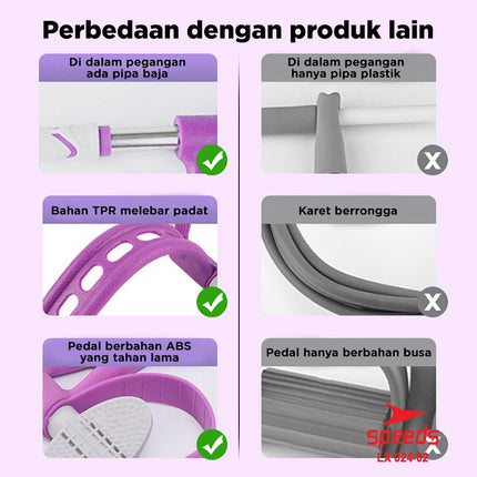 SPEEDS Tummy Trimmer TPR Alat Sit Up Body Trimmer Alat Olahraga Fitness Gym 024-2