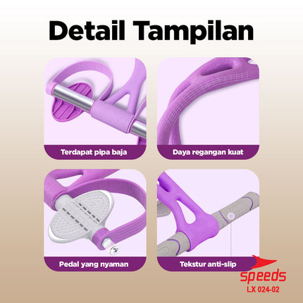 SPEEDS Tummy Trimmer TPR Alat Sit Up Body Trimmer Alat Olahraga Fitness Gym 024-2