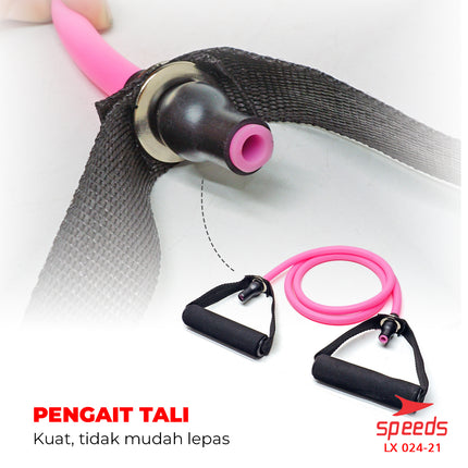 SPEEDS Resistance Band Yoga Tali Fitness Yoga Olahraga Senam Resistance Elastic Tube 024-21