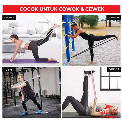 SPEEDS Hip Resistance Band Booty Band Hip Band Karet Yoga Belt Strap Stretching Power Band Karet Fitness Keseimbangan 024-22