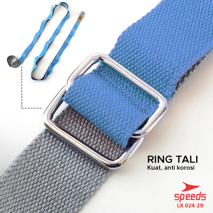 SPEEDS Yoga Strap Yoga Belt Tali Yoga Ring Yoga Stretching Strap Power Band Resistance Band Karet Fitnes Legs Stretch Power Band Woven Fitness 024-29
