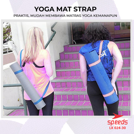 SPEEDS Yoga Mat Tas Sarung Strap Belt Stretch Resistance Band Gym Tali Karet Fitness Power Band Fleksibel Elastis 024-30