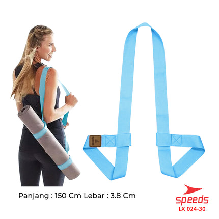 SPEEDS Yoga Mat Tas Sarung Strap Belt Stretch Resistance Band Gym Tali Karet Fitness Power Band Fleksibel Elastis 024-30