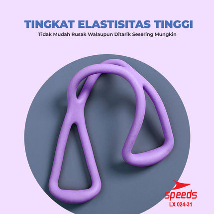 SPEEDS Tali Yoga Elastis 10mm Yoga Pull Rope Stretching Alat Fitness Olahraga Gym Resistance Band 024-31