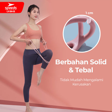 SPEEDS Tali Yoga Yoga Pull Rope Resistance Band Elastis 10mm Yoga Alat Fitness Olahraga Gym 024-32