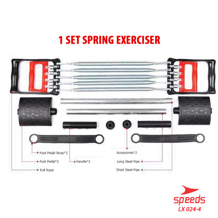 SPEEDS Spring Chest Pull Excerciser / Alat Fitness 3in1 Portable berkualitas 024-4