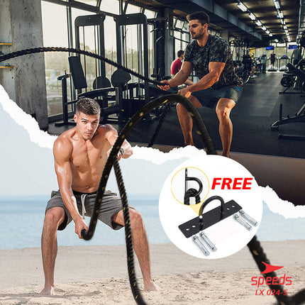 SPEEDS Battle Rope Tali Fitness Battling Ropes Gym waves rope crossfit mma muaythai 9 Meter 024-5