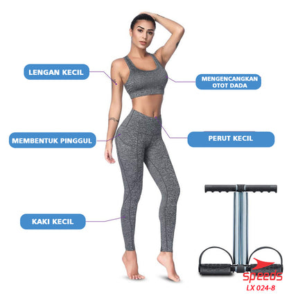 SPEEDS Tummy Trimmer alat fitness alat olahraga pengecil perut dan pembakar lemak Spring 024-8