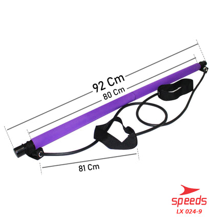 SPEEDS Portable Pilates Studio Tali Yoga Resistance Band Untuk Olahraga Senam Elastis 024-9