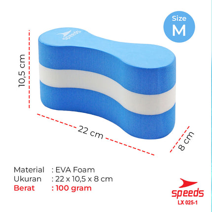 SPEEDS Pullboy Pullbouy Pelampung Berenang Jepit Paha Spons Latihan Renang Pull Buoy Portabel 025-1