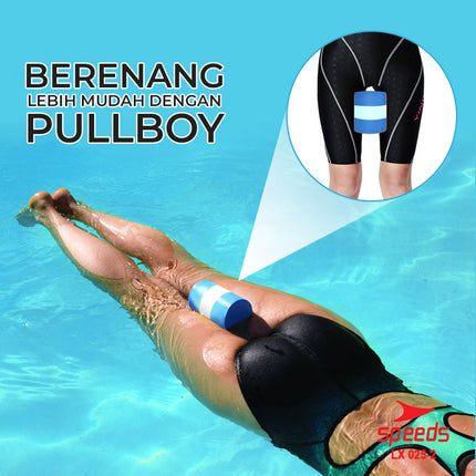 SPEEDS Pullbuoy Pelampung Busa Alat Bantu Renang Belajar Berenang Anak Dewasa Jepit Paha 025-2