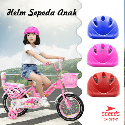 SPEEDS Helm Sepeda Anak untuk Skate board atau sepeda Ultra Ringan Untuk Keamanan 026-2
