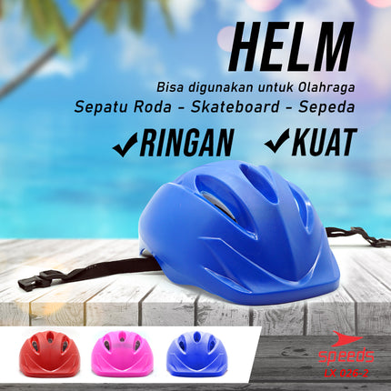 SPEEDS Helm Sepeda Anak untuk Skate board atau sepeda Ultra Ringan Untuk Keamanan 026-2