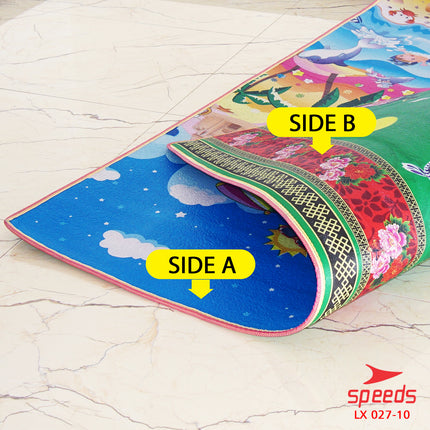 SPEEDS Karpet Gulung Alas Bermain Tidur Duduk Bayi 180x200x6mm Portabel EPE Tikar Gulung 027-10