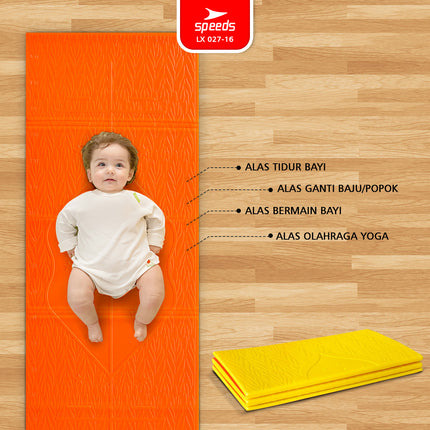 SPEEDS Matras Bayi Lipat Duduk XPE Polos Olahraga Baby Kasur Tidur Gunung Tebal Karpet Outdoor Matras Camping Playmat Playmate 027-16