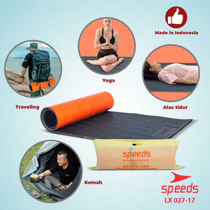 SPEEDS Matras Yoga Lipat Outdoor Duduk XPE Polos Olahraga Yoga Playmat Playmate Baby Tebal Karpet Camping Kasur Tidur Gunung 027-17