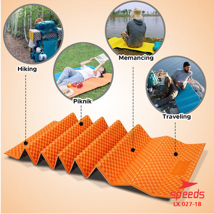 SPEEDS Matras Lipat Duduk XPE Polos Olahraga Yoga Playmat Playmate Tebal Karpet Outdoor Matras Camping Berstandar SNI 027-18