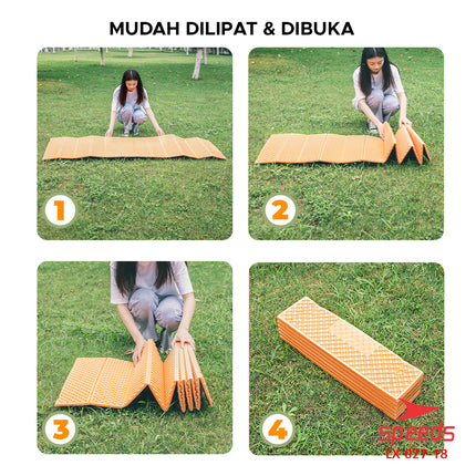 SPEEDS Matras Lipat Duduk XPE Polos Olahraga Yoga Playmat Playmate Tebal Karpet Outdoor Matras Camping Berstandar SNI 027-18