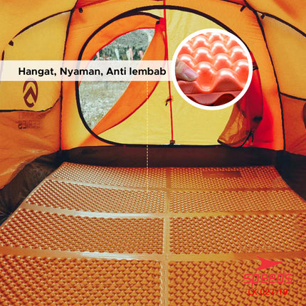 SPEEDS Matras Lipat Gunung Kemah Duduk XPE Karpet Outdoor Matras Camping Polos Olahraga Yoga Baby Tebal Playmat Playmate Berstandar SNI 027-19