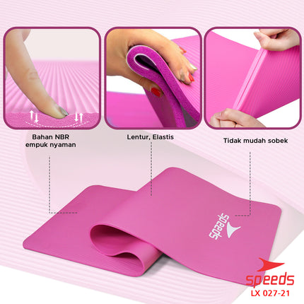SPEEDS Matras Yoga Mat Olahraga Senam Lantai Meditasi Gym Fitness Karpet Lantai Berstandar SNI 027-21