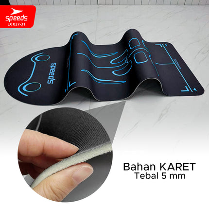 SPEEDS Alas Yoga Mat Matras Fitness Ab Roller Ab Wheel Latihan Mat Anti Slip Alas Senam Kuning 027-31