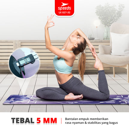 SPEEDS Alas Yoga Mat Karet Matras Yoga Senam Lantai Portabel Anti Air Slip Karpet Olahraga 027-32