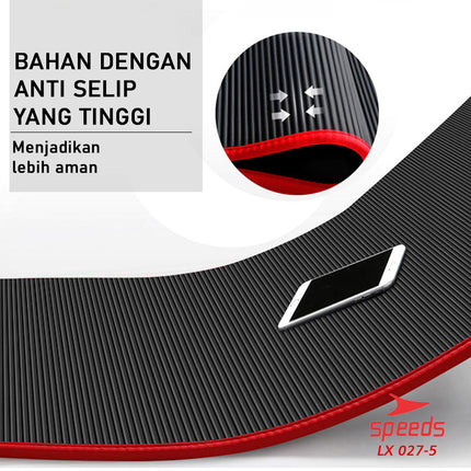 SPEEDS Matras Yoga NBR Tebal 10mm Premium Alas Olahraga Yoga Karpet Mat Spons Gym 027-5