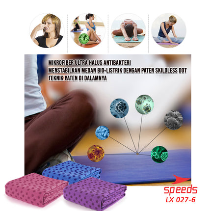 SPEEDS Yoga Towel Mat Handuk Yoga Matrass Anti Bacterial Washable Portable Untuk Fitness 027-6