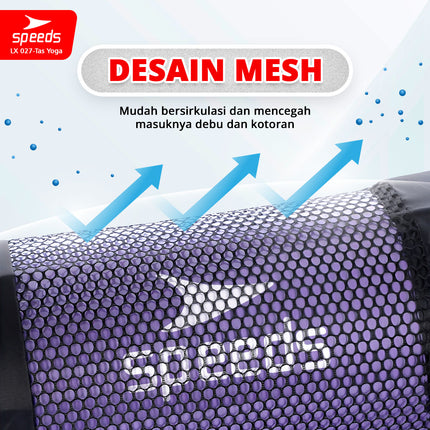 SPEEDS Tas Matras Yoga Water Resistance Mesh Bag Anti Air Tas Yoga Mat Jaring LX 027-TAS-YOGA