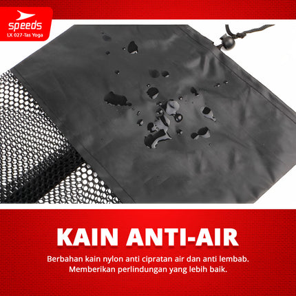 SPEEDS Tas Matras Yoga Water Resistance Mesh Bag Anti Air Tas Yoga Mat Jaring LX 027-TAS-YOGA