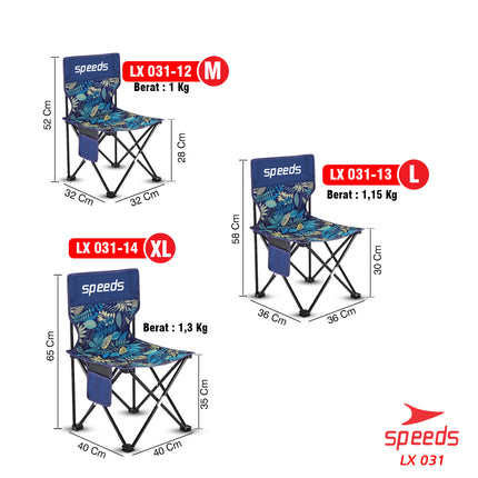 SPEEDS Kursi Lipat Camping Kursi Lipat Outdoor Kursi Gunung Kursi Sauna Bangku Portable 031-12