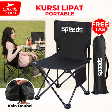 SPEEDS Kursi Lipat Outdoor Portable Kursi Camping Folding Chair Gunung Kemah Mudah LX 031-14