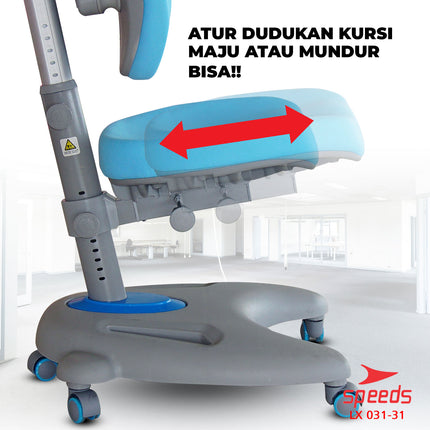SPEEDS Kursi Anak Kaki Huruf U Kursi Belajar Anak Bangku Anak Multifungsi Table Board 031-31