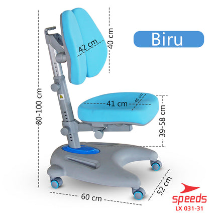 SPEEDS Kursi Anak Kaki Huruf U Kursi Belajar Anak Bangku Anak Multifungsi Table Board 031-31