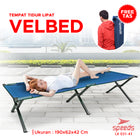 SPEEDS Kasur Tidur Velbed Tempat Tidur Lipat Kasur Portable Kaki Silang Indoor Outdoor 031-41