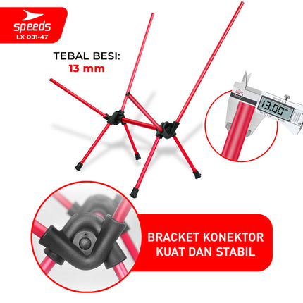 SPEEDS Kursi Lipat Camping Jaring Space Folding Chair Portable Keranjang Tenda Piknik Outdoor 031-47