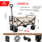 SPEEDS Keranjang Camping Gerobak Lipat Troli Barang Box Serbaguna Glamping Piknik Mancing Outdoor 031-53