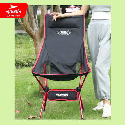 SPEEDS Kursi Lipat Camping Foldable Chair Piknik Hiking Mancing Aksesoris Tenda Rekreasi Outdoor 031-55