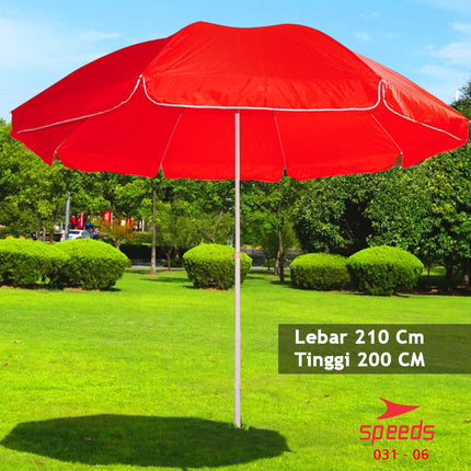 SPEEDS Payung pantai payung cafe payung Tenda Payung Event Cafe Bazaar Parasol 210cm 031-6