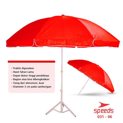 SPEEDS Payung pantai payung cafe payung Tenda Payung Event Cafe Bazaar Parasol 210cm 031-6