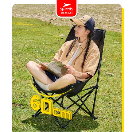 SPEEDS Kursi Lipat Portable Camping Hiking Outdoor Foldable Chair Bahan Kain Oxford 031-61