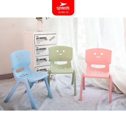 SPEEDS Kursi Anak Kuat kokoh TK Paud Bangku Belajar Plastik HDPE Kids Chair Warna Warni 031-72