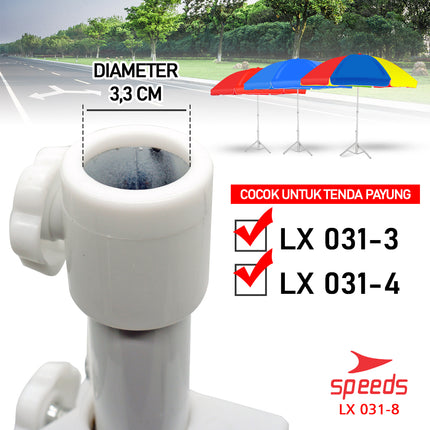 SPEEDS Kaki Penyangga Tripod Dudukan Payung Tenda Parasol Pantai Serbaguna 031-8