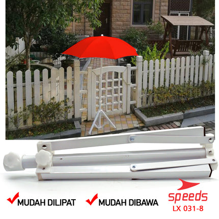 SPEEDS Kaki Penyangga Tripod Dudukan Payung Tenda Parasol Pantai Serbaguna 031-8
