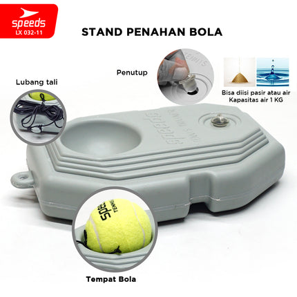 SPEEDS Raket Tennis Set Bola Raket Tenis Latihan Tenis Tennis Trainner Training Toll Exercise Alat Olahraga Tennis 032-11