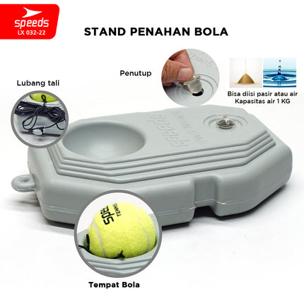 SPEEDS Raket Tennis Set Bola Raket Tenis Latihan Tenis Tennis Trainner Training Toll Exercise 27inch Raket Olaharaga 032-22