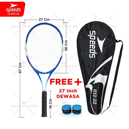 SPEEDS Raket Tennis Set Bola Raket Tenis Latihan Tenis Tennis Trainner Training Toll Exercise 27inch Raket Olaharaga 032-22