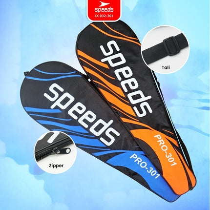 SPEEDS Raket Badminton Bulu Tangkis 1 Set isi 2pcs Racket Olahraga Pertandingan 032-301